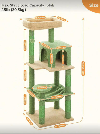 T-Cats-T ™  Road 45.7"-56.3" Cat Tree